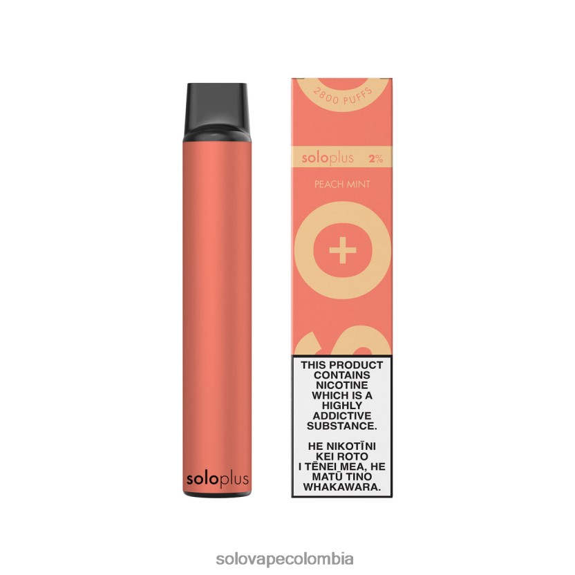 Solo E Cigarette - Solo Plus vaporizador desechable menta durazno D26DLF23