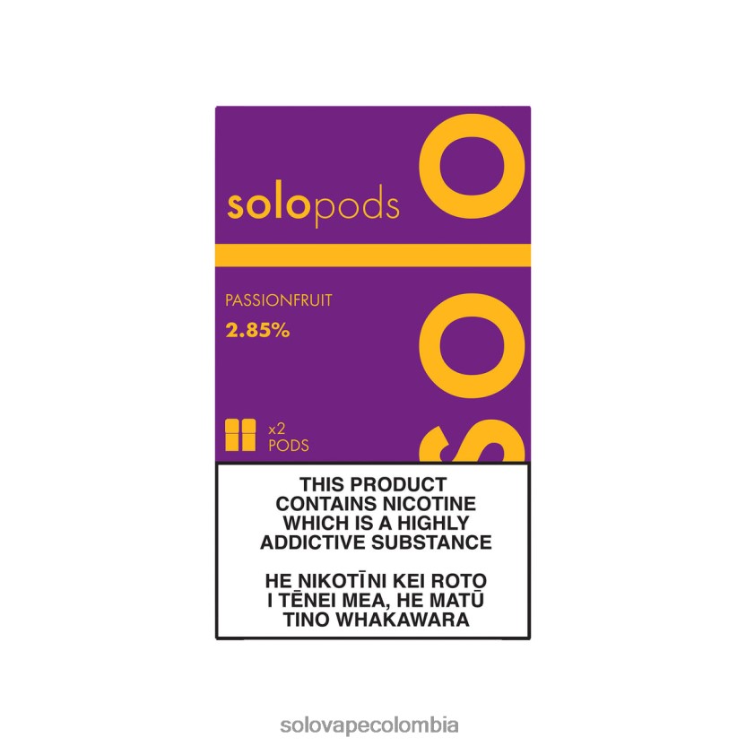 Solo E Cigarette - Solo paquete de 2 cápsulas de repuesto maracuyá D26DLF56