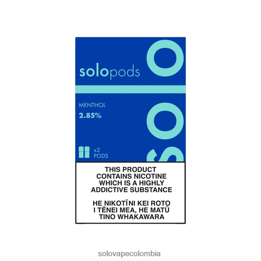Solo Vape How Many Puffs - Solo paquete de 2 cápsulas de repuesto mentol D26DLF51