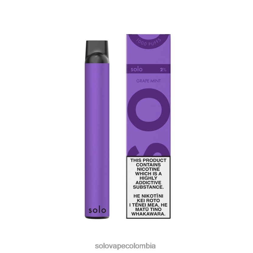 Solo Vape How Many Puffs - Solo vaporizador desechable menta de uva D26DLF7
