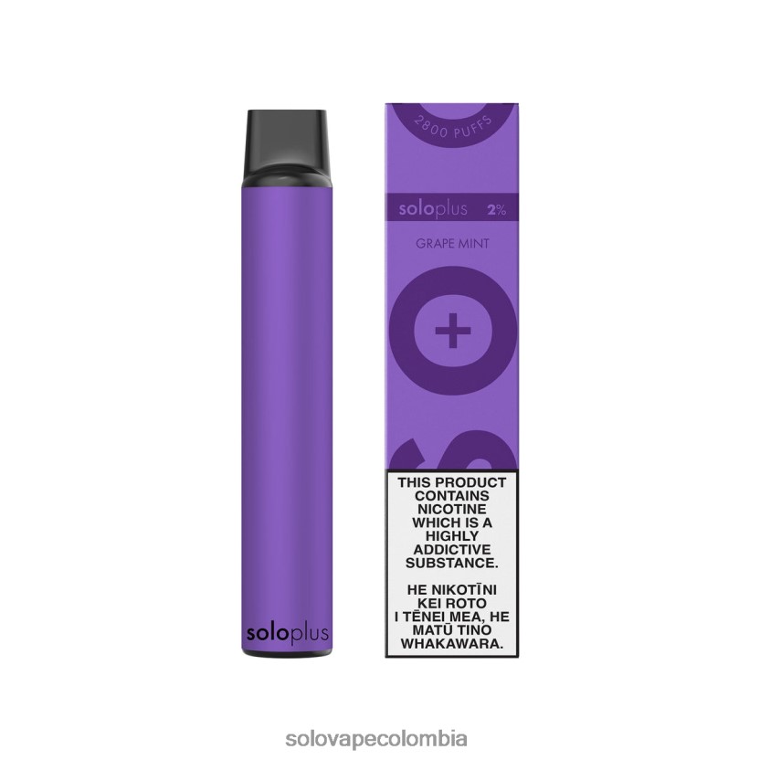 Solo Vape Near Me - Solo Plus vaporizador desechable menta de uva D26DLF27