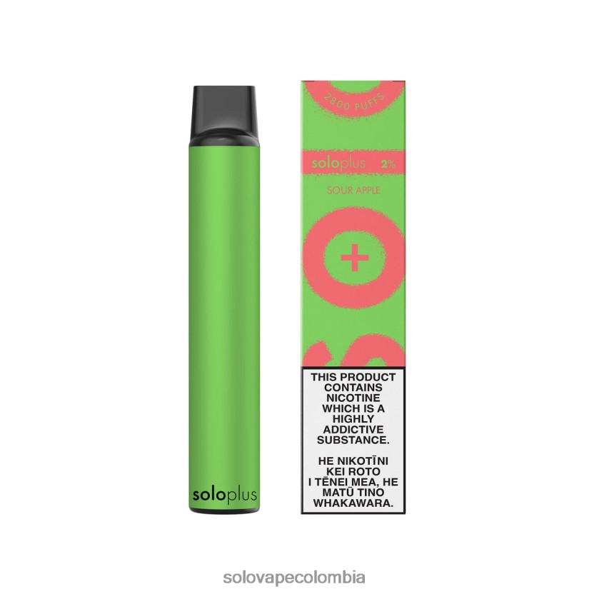 Solo Vape Review - Solo Plus vaporizador desechable manzana agria D26DLF30