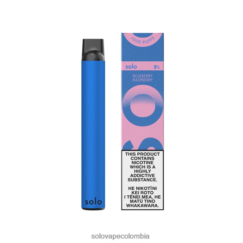 Solo Vape Review - Solo colección paraíso vape desechable frambuesa arándano D26DLF19