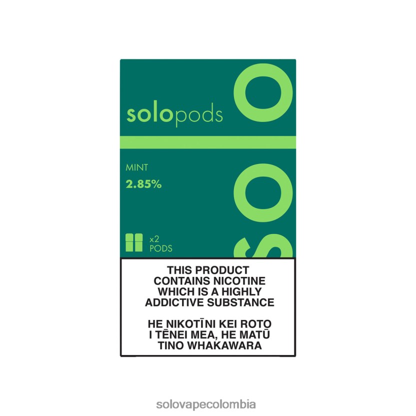Solo Vape Review - Solo paquete de 2 cápsulas de repuesto menta D26DLF52