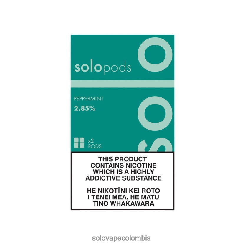 Solo Vape Review - Solo paquete de 2 cápsulas de repuesto menta D26DLF63