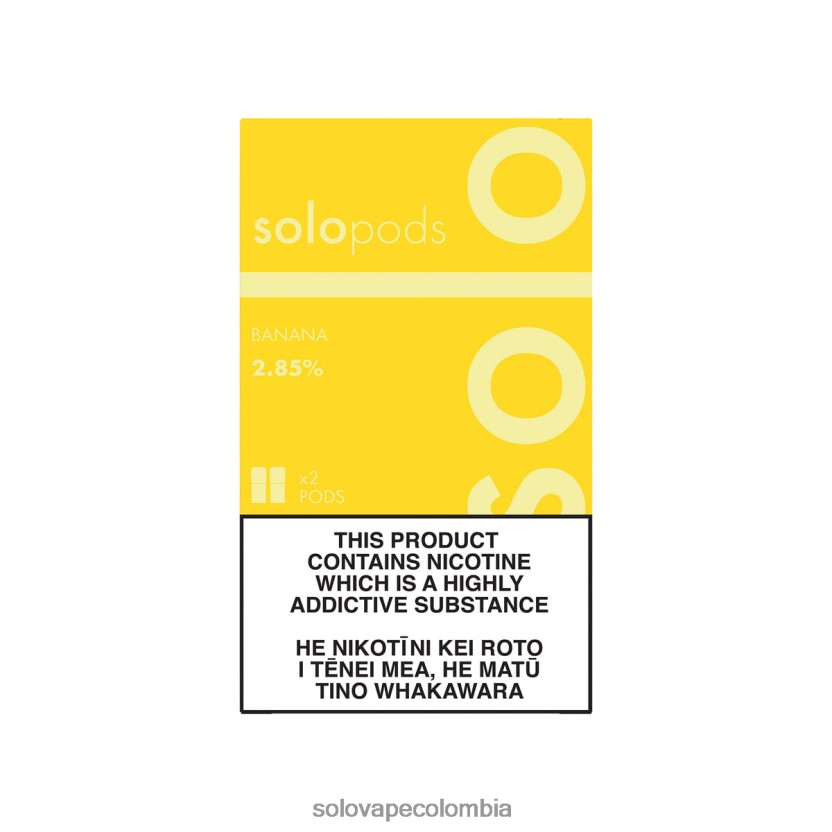 Solo Vape Venta - Solo paquete de 2 cápsulas de repuesto banana D26DLF64