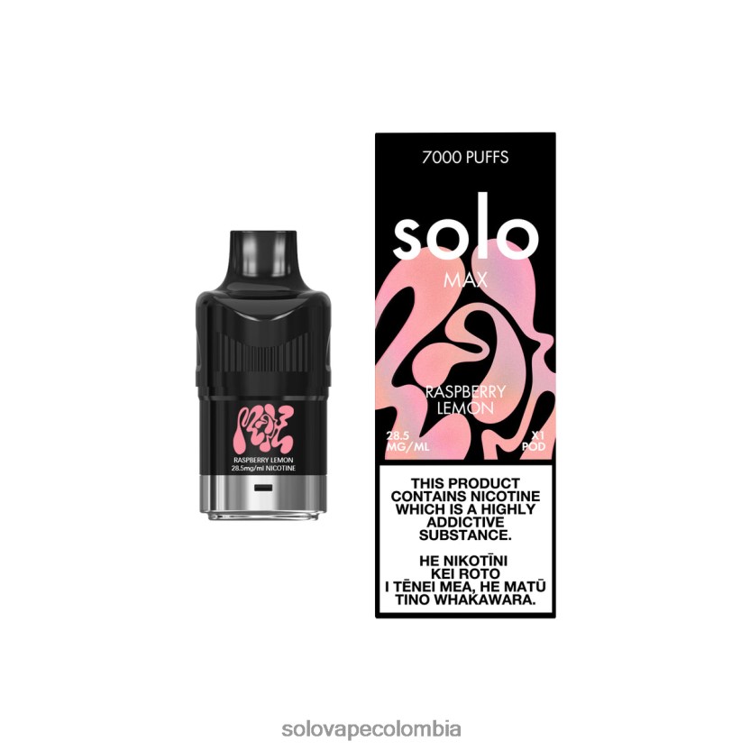 Vape Solo Desechable - Solo MAX vaina limon frambuesa D26DLF76