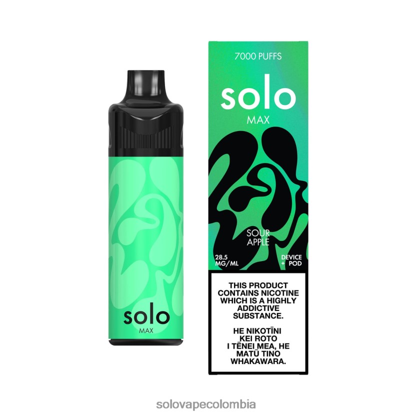Vape Solo Flavours - Solo MAX kit de cápsulas manzana agria D26DLF70