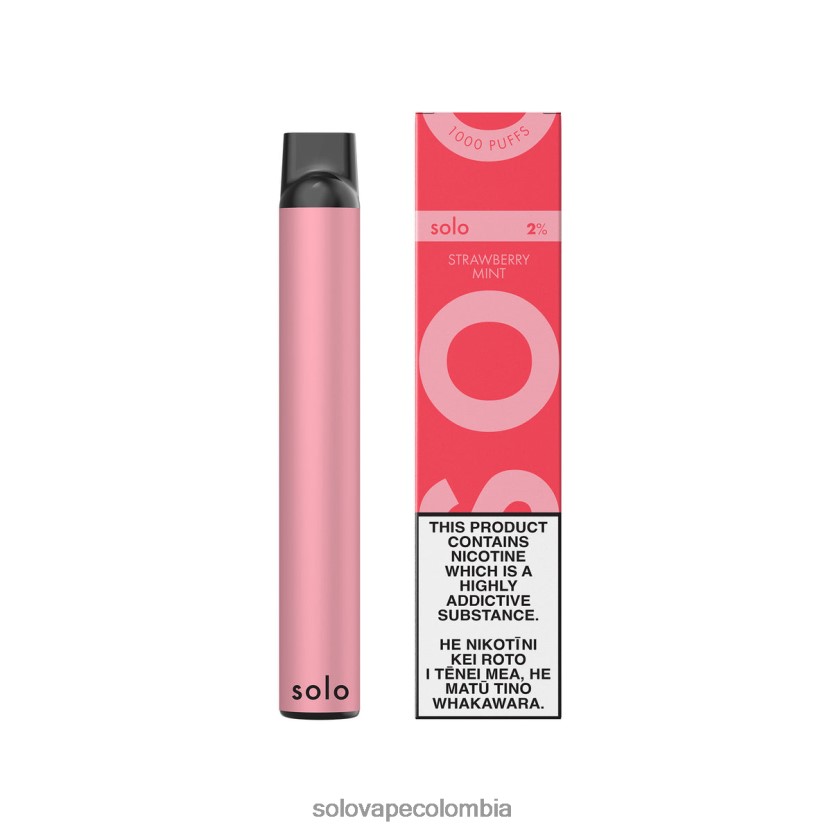 Vape Solo Flavours - Solo vaporizador desechable menta fresa D26DLF4
