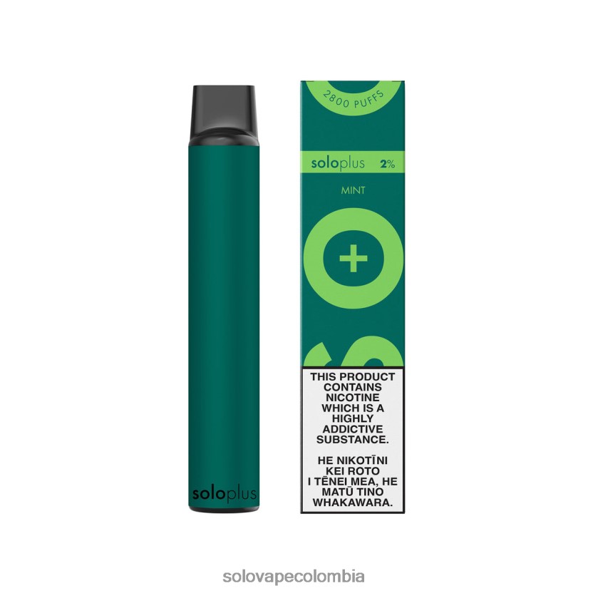 Vape Solo Sabores - Solo Plus vaporizador desechable menta D26DLF33