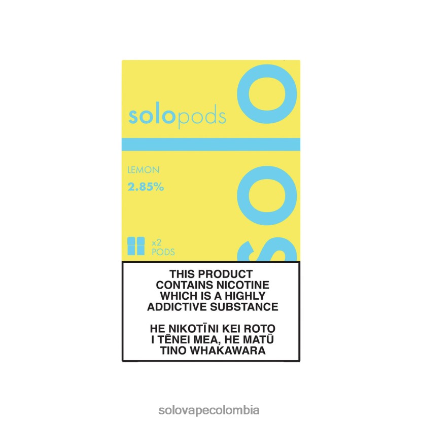 Vape Solo Sabores - Solo paquete de 2 cápsulas de repuesto limón D26DLF55
